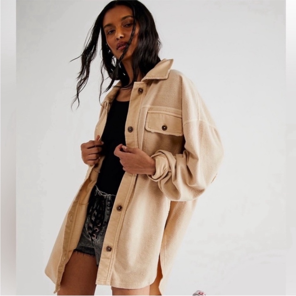 Free People Sweetheart Sunrise Soft Ruby Jacket